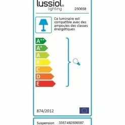 Lussiol Lighting Suspensions Suspension En Verre Fumé D. 38 Cm -Luminaires Soldes suspension en verre fume d 38 cm 3