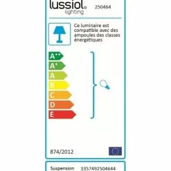 Lussiol Lighting Suspensions Suspension En Verre Gris D. 28 Cm -Luminaires Soldes suspension en verre gris d 28 cm 2