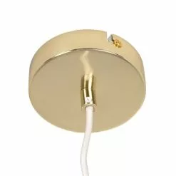 Luminaires Soldes 2022 -Luminaires Soldes suspension en verre rose et metal h33 1000 8 17 228182 4