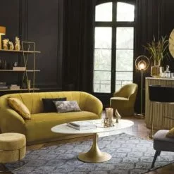 Maisons Du Monde Suspensions Suspension En Verre Teinté Ambré Et Métal Doré -Luminaires Soldes suspension en verre teinte ambre et metal dore 1000 16 38 200446 3