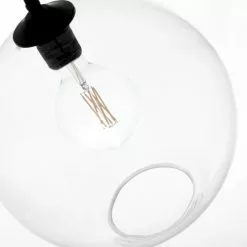 Lussiol Lighting Suspensions Suspension En Verre Transparent D. 38 Cm -Luminaires Soldes suspension en verre transparent d 38 cm 2