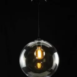 Lussiol Lighting Suspensions Suspension En Verre Transparent D. 38 Cm -Luminaires Soldes suspension en verre transparent d 38 cm 4