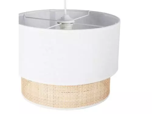 Jardideco Suspensions Suspension Gigogne Rotin Blanc D35cm 3 Jardideco Suspensions Suspension Gigogne Rotin Blanc D35cm – Image 3
