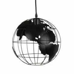 Maisons Du Monde Suspensions Suspension Globe Terrestre En Métal Noir Ajouré