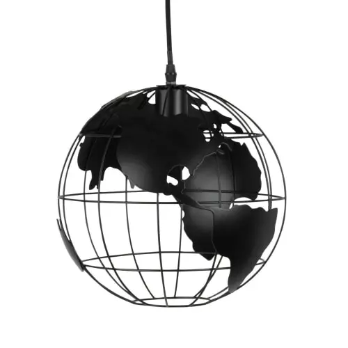 Maisons Du Monde Suspensions Suspension Globe Terrestre En Métal Noir Ajouré 1 Maisons Du Monde Suspensions Suspension Globe Terrestre En Métal Noir Ajouré