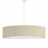 Abat-jours Suspensions Suspension Imprimée Effet Lin Beige T 50 X H 25
