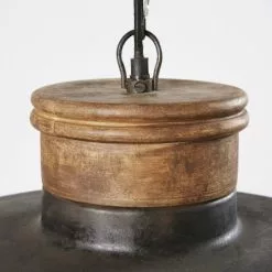 Maisons Du Monde Suspensions Suspension Indus En Métal Effet Vieilli Et Manguier -Luminaires Soldes suspension indus en metal effet vieilli et manguier 1000 5 8 190371 4