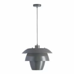 Lampea Suspensions Suspension Industrielle En Noir 150 Cm -Luminaires Soldes suspension industrielle en gris 150 cm