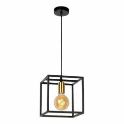 Lampea Suspensions Suspension Industrielle En Métal Noir 150 Cm -Luminaires Soldes suspension industrielle en metal noir 150 cm 2