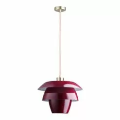 Lampea Suspensions Suspension Industrielle En Noir 150 Cm -Luminaires Soldes suspension industrielle en rouge 150 cm