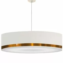 Abat-jours Suspensions Suspension Jonc Blanc Et Aluminium T 65 X H 25 -Luminaires Soldes suspension jonc blanc et cuivre t 65 x h 25