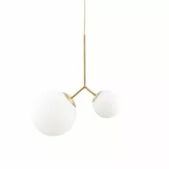 House Doctor Suspensions Suspension Laiton En Verre Blanc