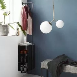 House Doctor Suspensions Suspension Laiton En Verre Blanc -Luminaires Soldes suspension laiton en verre blanc 3