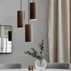 Markslöjd Suspensions Suspension/Lustre Câble Textile - Douilles Métal Marron -Luminaires Soldes suspension lustre cable textile douilles metal marron 2