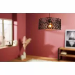 Jardideco Suspensions Suspension Métal Ajouré Noir D35cm -Luminaires Soldes suspension metal ajoure noir d35cm 4