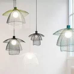 Forestier Suspensions Suspension Métal Filaire Noir D30cm -Luminaires Soldes suspension metal filaire noir d30cm 2