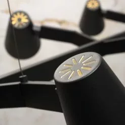 It's About Romi Suspensions Suspension Noire 6 Lampes -Luminaires Soldes suspension noire 6 lampes 3