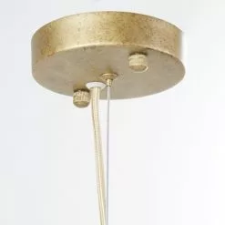 Luminaires Soldes 2022 -Luminaires Soldes suspension pampilles en verre opaline et metal dore vieilli 1000 0 26 228888 2