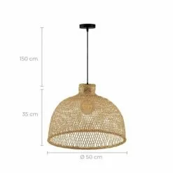 Rendez Vous Déco Suspensions Suspension Ronde 50cm En Bambou -Luminaires Soldes suspension ronde 50cm en bambou 3