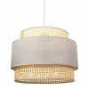 Decoratie Suspensions Suspension Ronde Gigogne Cannage Gris D40cm