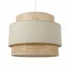 Jardideco Lustres Suspension Ronde Gigogne Rotin Beige D40cm