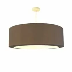 Abat-jours Suspensions Suspension Silvio Beige T 65 X H 25 -Luminaires Soldes suspension silvio chocolat t 65 x h 25