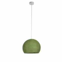 La Case De Cousin Paul Suspensions Suspension Simple Coupole M Dragée -Luminaires Soldes suspension simple coupole m vert olive