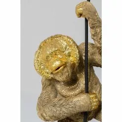 Kare Design Suspensions Suspension Singe En Polyrésine Dorée -Luminaires Soldes suspension singe en polyresine doree 2