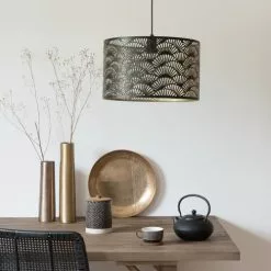 Maisons Du Monde Suspensions Suspension Tambour En Métal Noir Perforé D42 -Luminaires Soldes suspension tambour en metal noir perfore d42 1000 16 9 195907 2