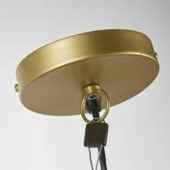 Maisons Du Monde Suspensions Suspension Tambour En Verre 3 Branches En Métal Doré -Luminaires Soldes suspension tambour en verre 3 branches en metal dore 1000 6 18 203870 2