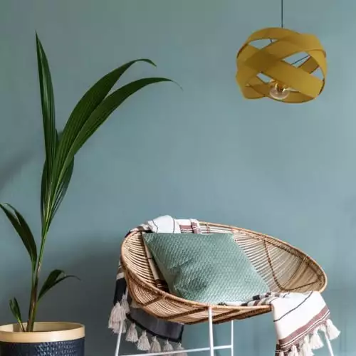 Metropolight Suspensions Suspension Textile Jaune D38cm 2 Metropolight Suspensions Suspension Textile Jaune D38cm – Image 2