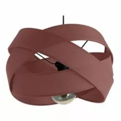 Metropolight Suspensions Suspension Textile Rose D38cm -Luminaires Soldes suspension textile rose d38cm 3