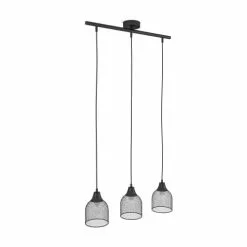 Potiron Paris Suspensions Suspension Triple En Métal Noir -Luminaires Soldes suspension triple en metal noir 3
