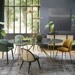 Maisons Du Monde Suspensions Suspension Triple Feuilles De Palmier En Métal Doré -Luminaires Soldes suspension triple feuilles de palmier en metal dore 1000 13 24 201293 4